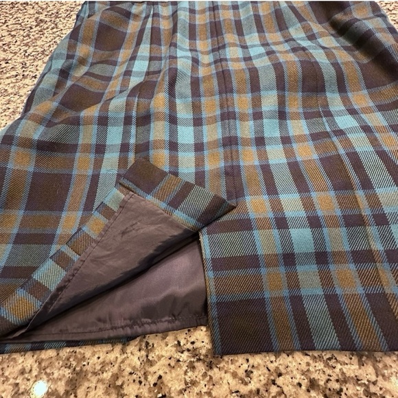 💙Tommy Hilfiger Navy and Blue Plaid Midi Dress - Picture 8 of 14